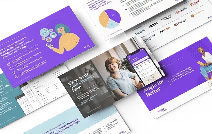 Graphic of broker presentation slides